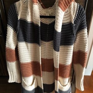 Saltwater luxe hooded cardigan